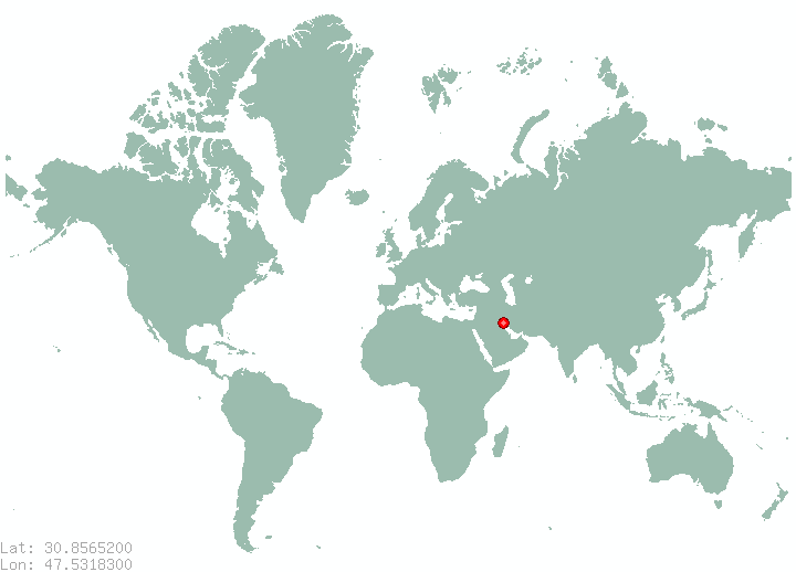 Qaryat ash Shafi in world map