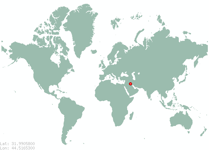 As Sabghan in world map